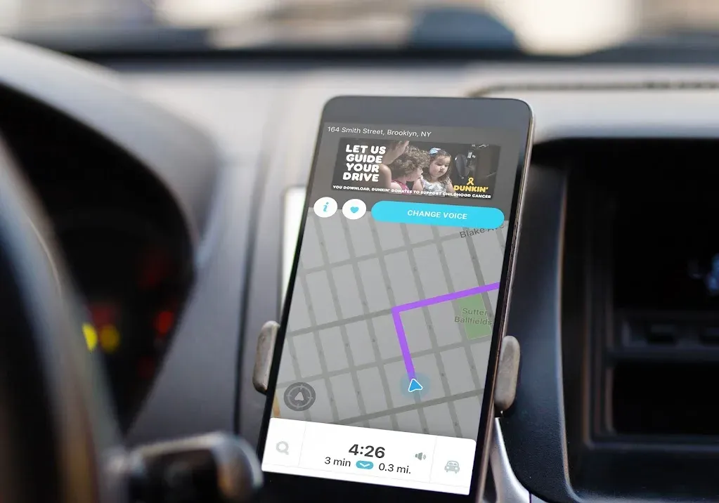 waze ads takeover map