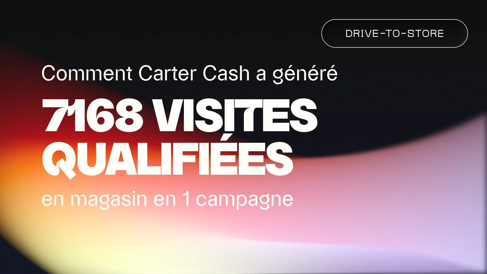Comment Carter Cash a généré 7168 visites qualifiées en magasin en 1 campagne