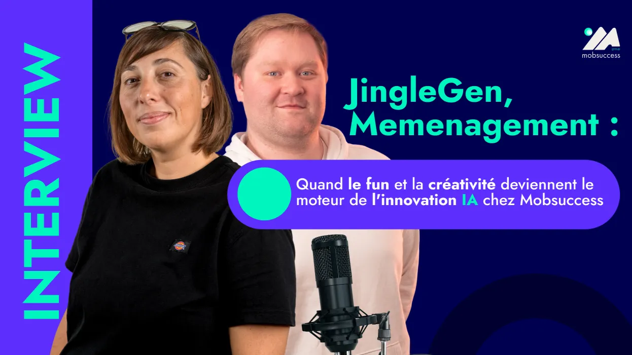 Chloé Pelletier et Maxence Marchal, sur la cover de l'interview consacrée à JingleGen et au memenagement.