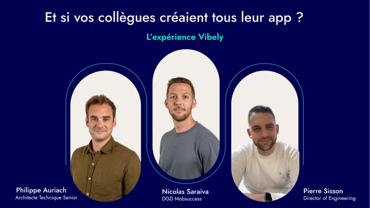 Philippe Auriach et Pierre Sisson, qui ont développé Vibely, la plateforme de vibe coding interne de Mobsuccess.