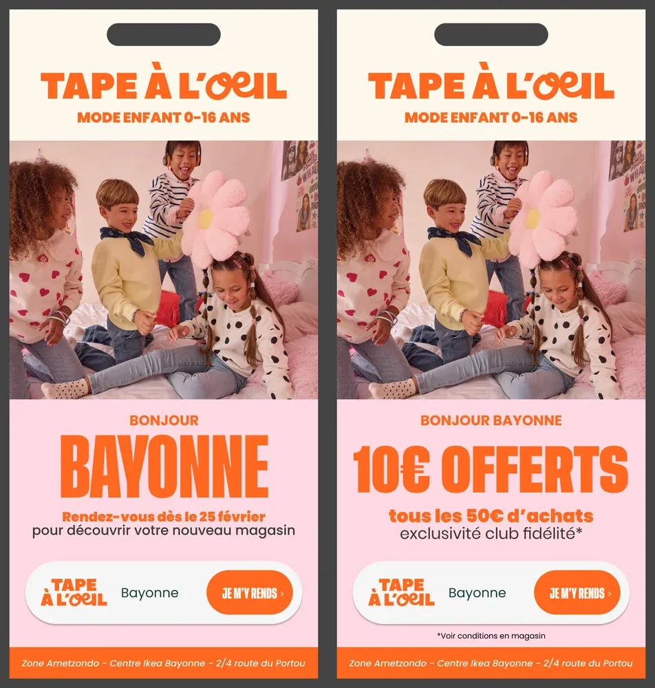 Interstitiels d'ouverture de magasin