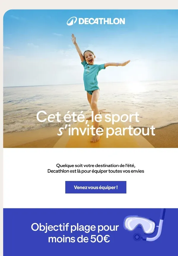 Bandeau de campagne « Cet été, le sport s'invite partout ».
