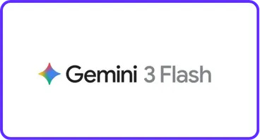 Le logo de Gemini 3 Flash, devenu le modèle par défaut de l'application Gemini.