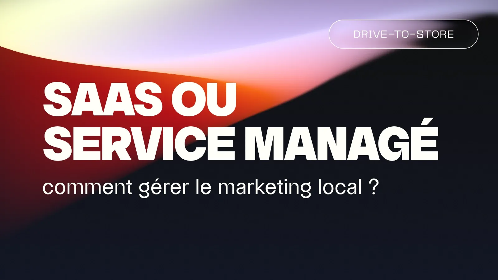 SaaS ou service managé : comment gérer le marketing local ?